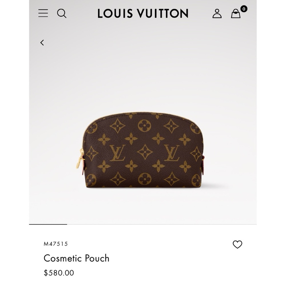 LOUIS VUITTON Pochette Bag Cosmetic Makeup Pouch PM Monogram - Picture 16 of 16